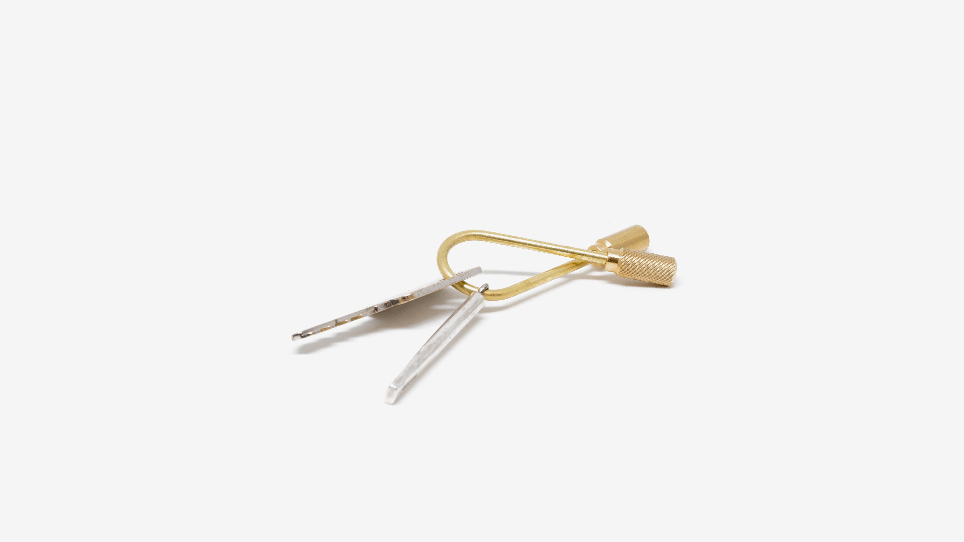 Closed helix keyring