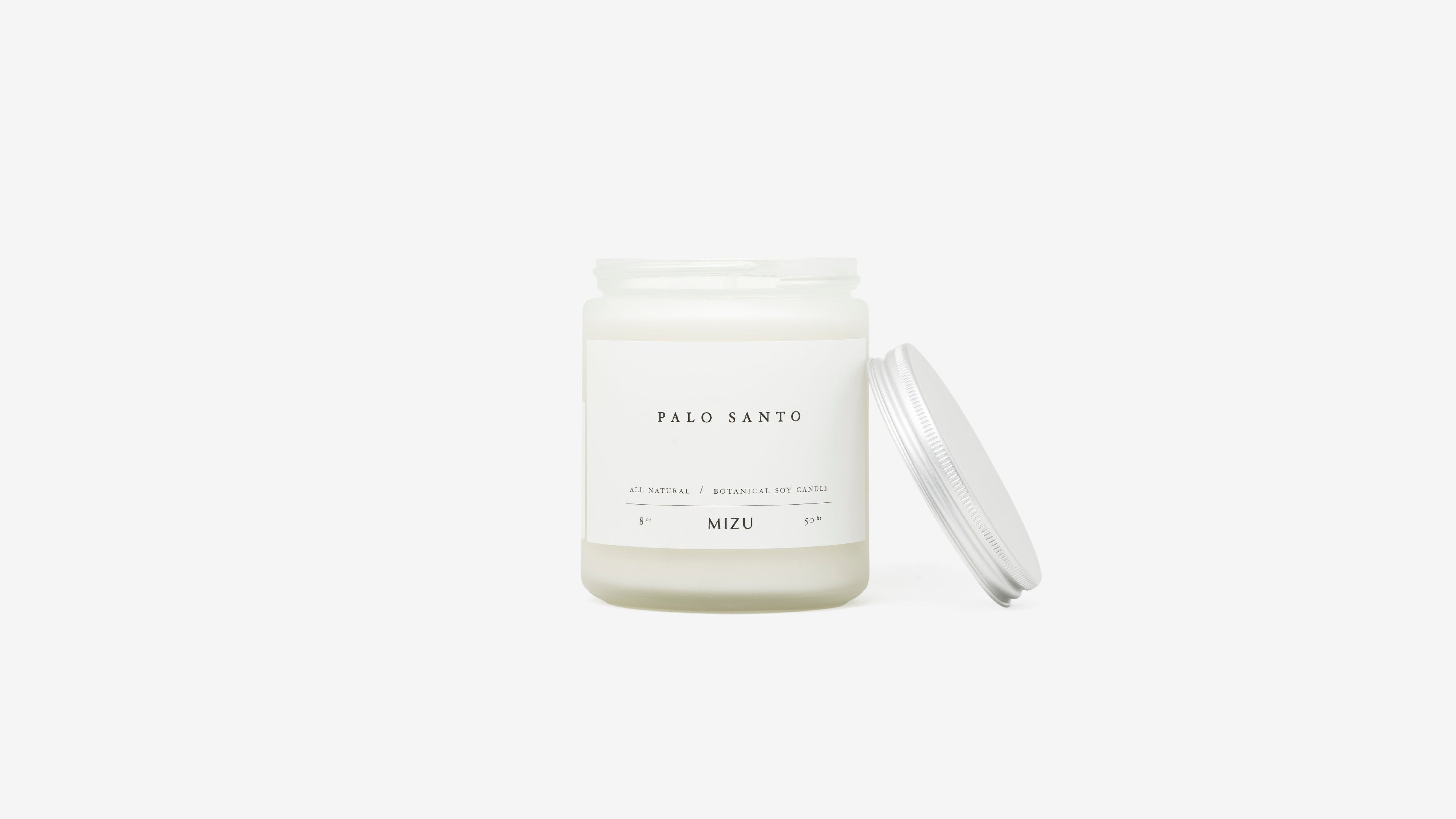 Palo santo essential oil candle