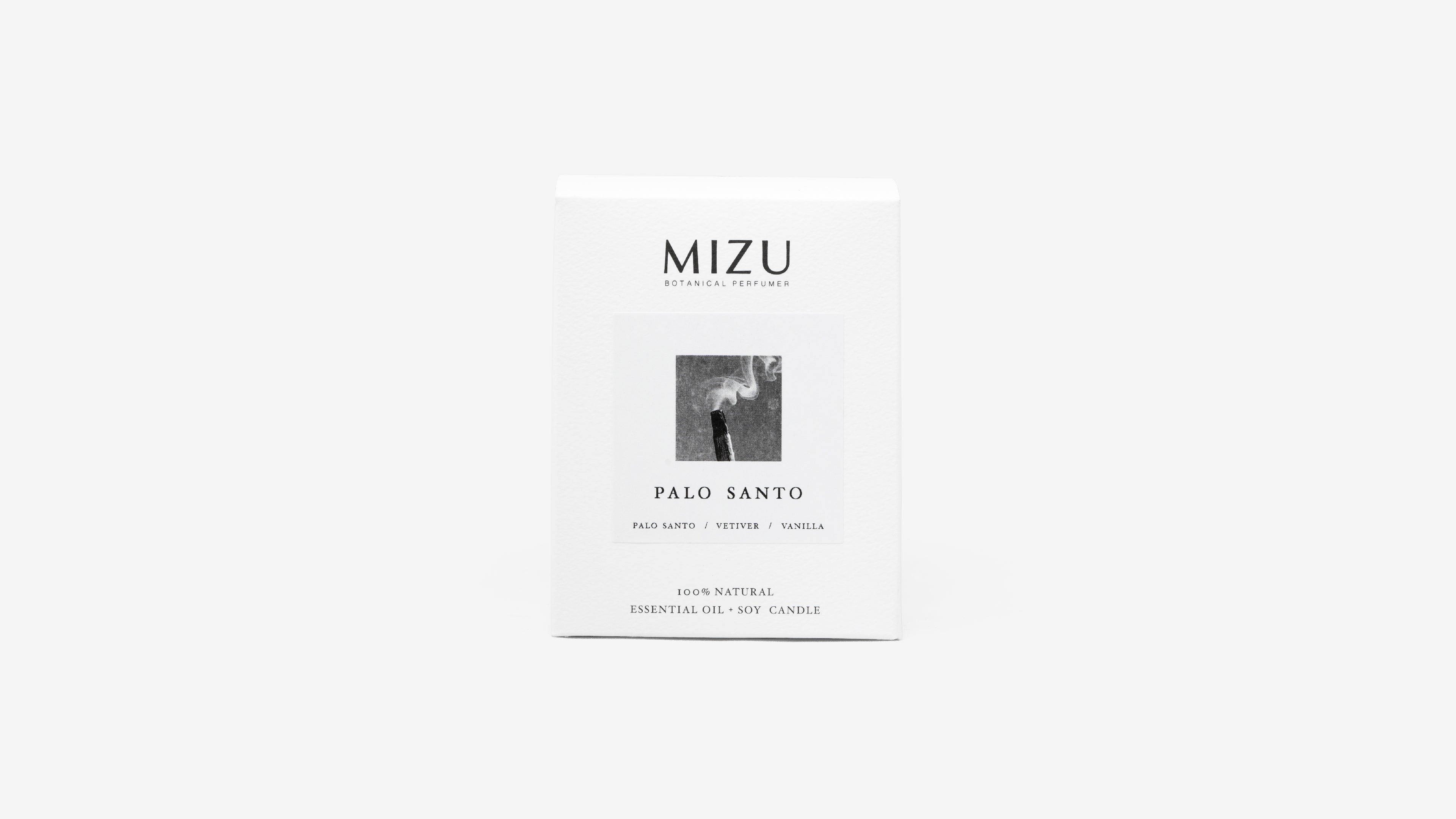 Palo santo essential oil candle
