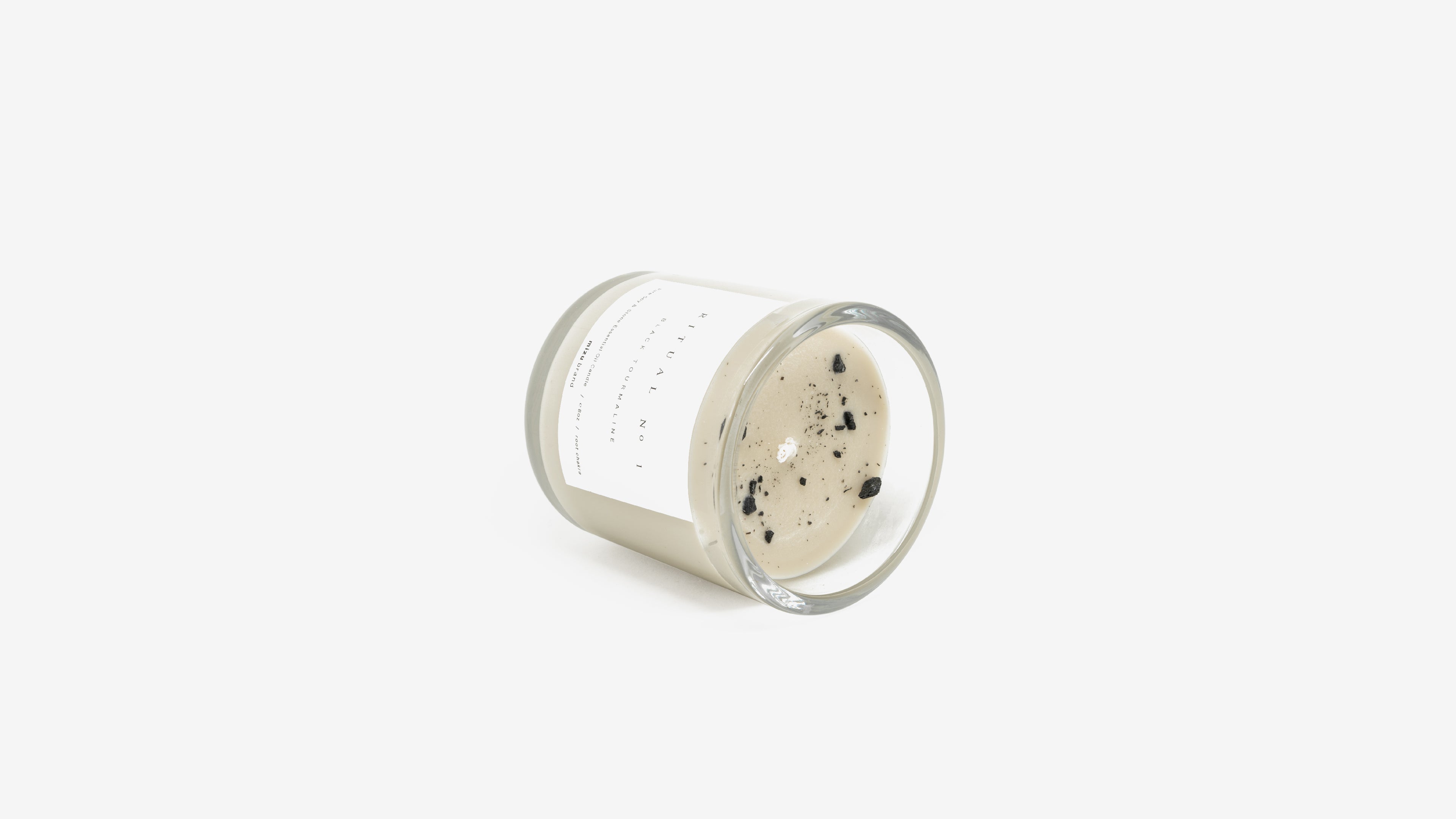 Black tourmaline essential oil candle