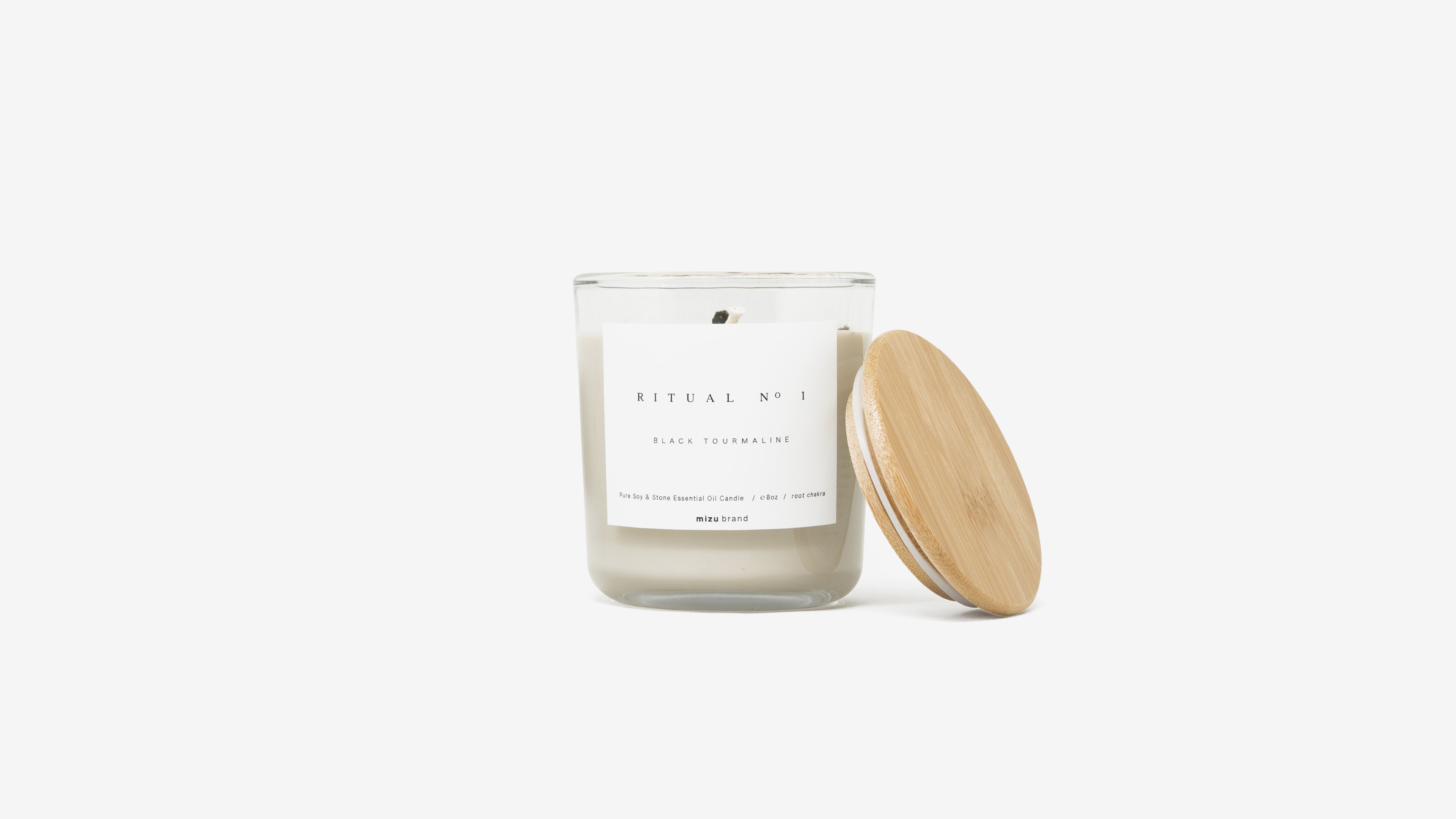 Black tourmaline essential oil candle