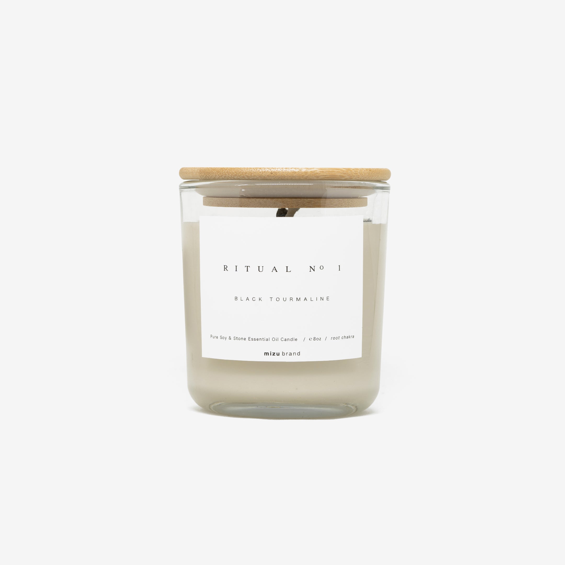 Black tourmaline essential oil candle