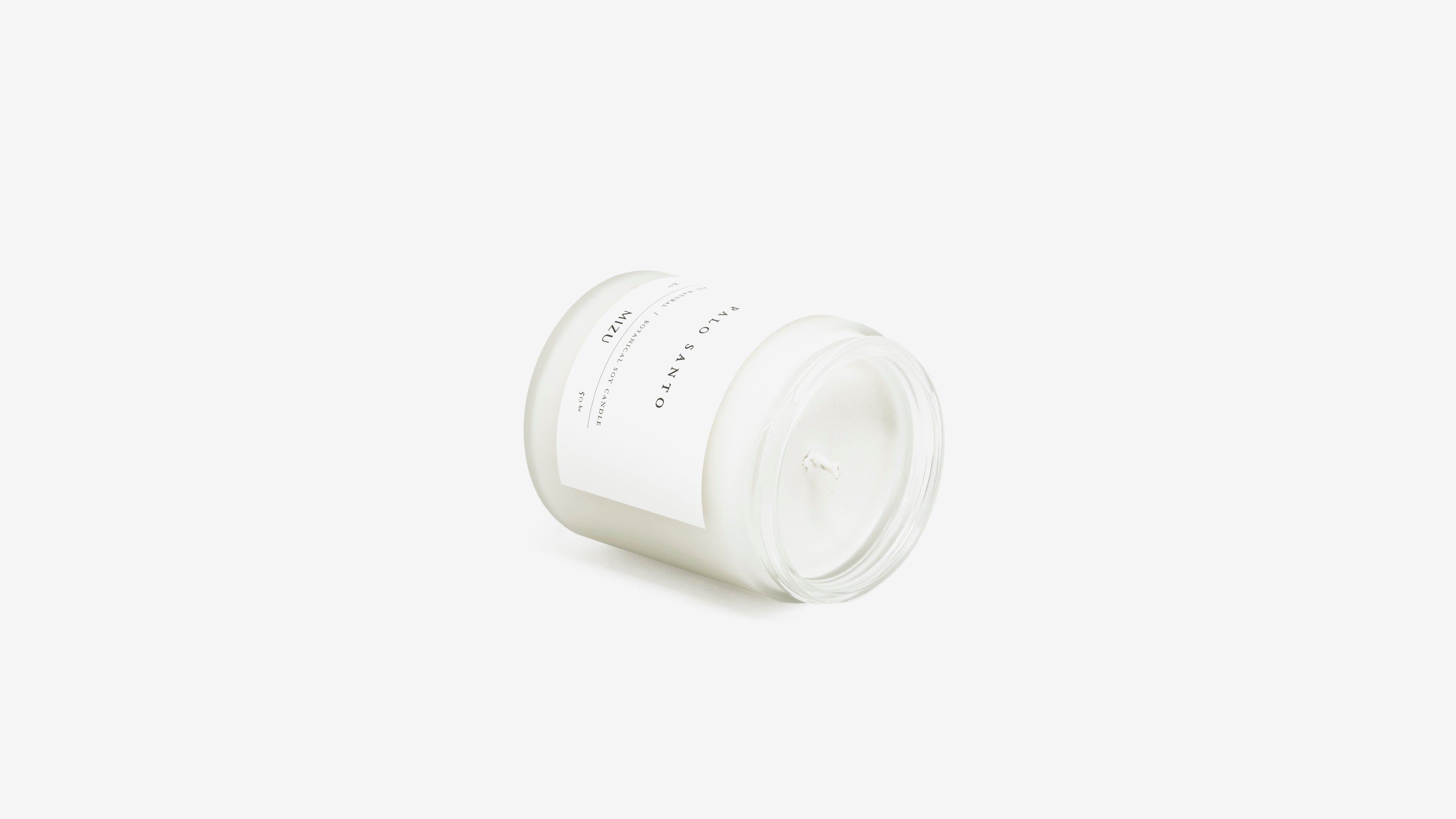 Palo santo essential oil candle