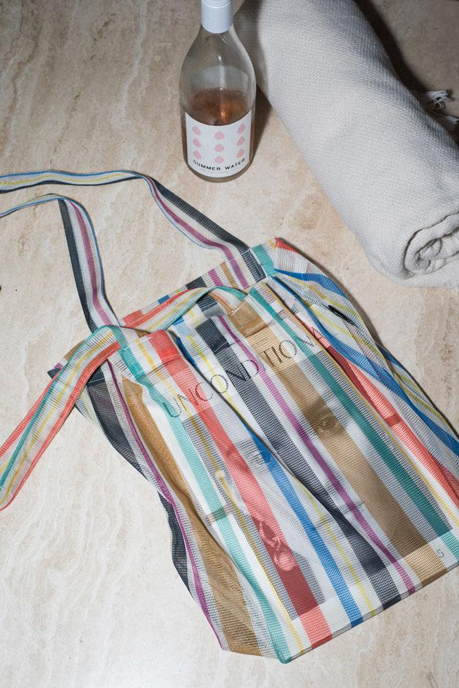 The market tote in bio-knit