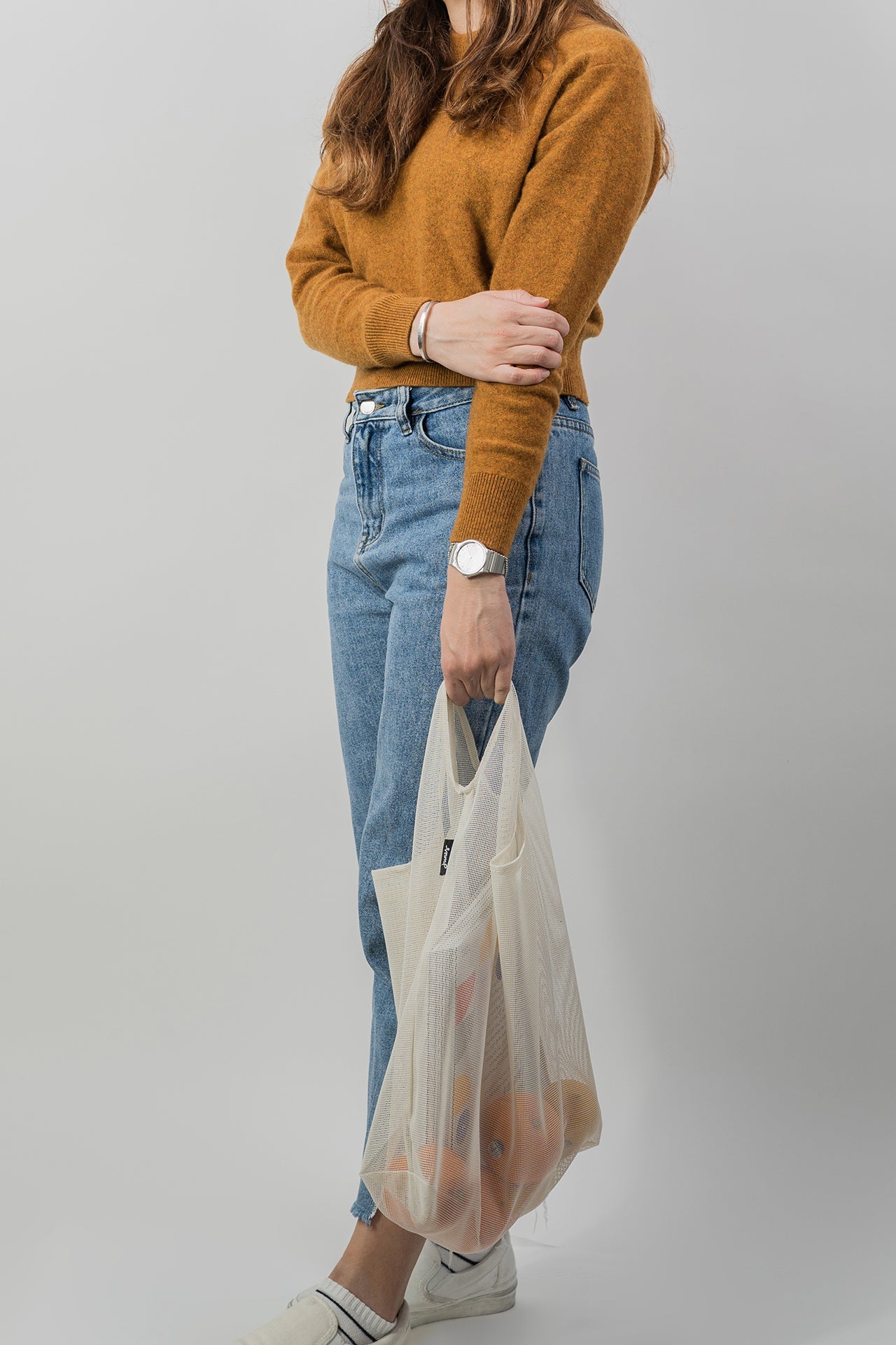 The hombre tote in bio-knit