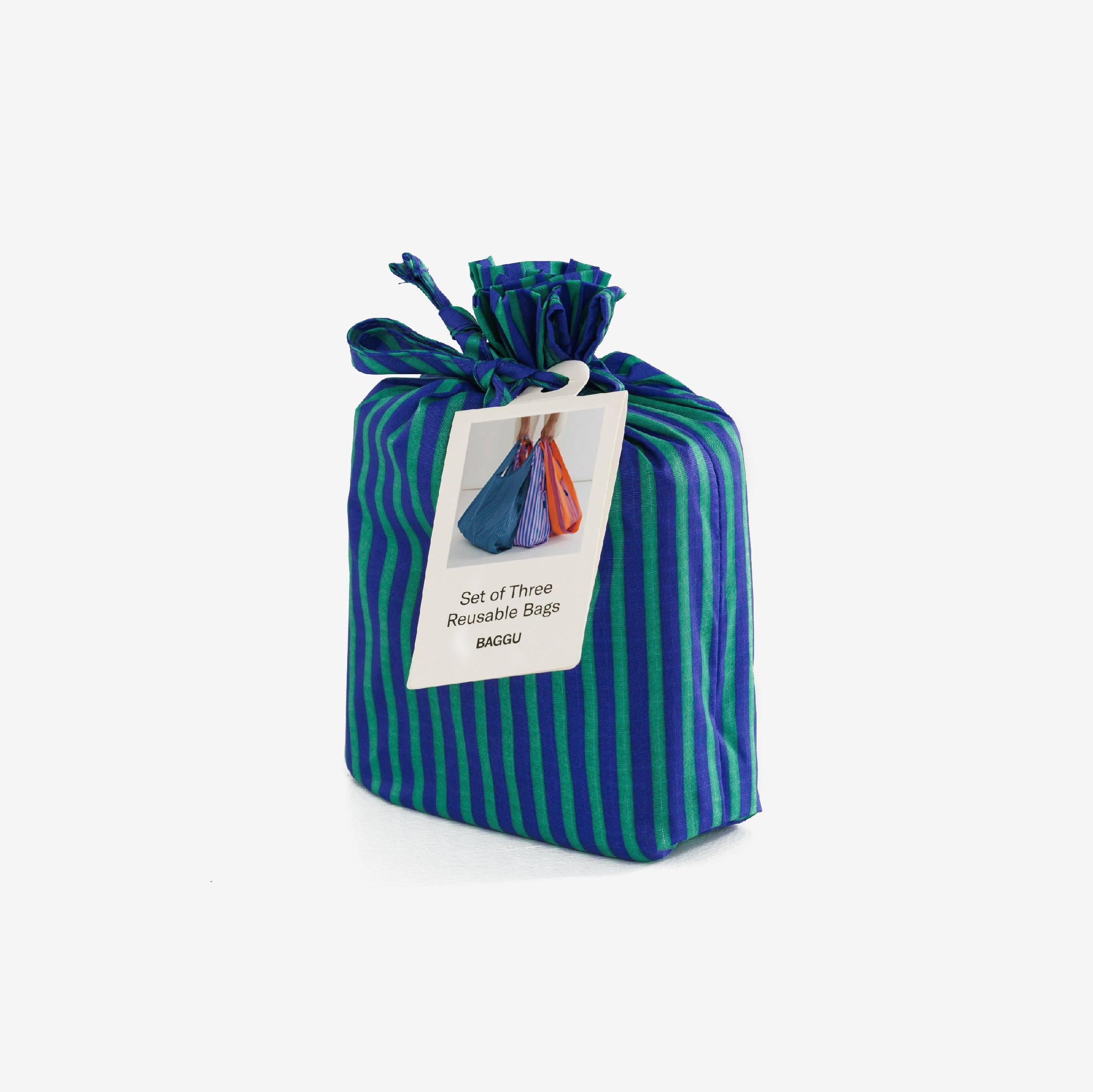 Standard baggu set of 3 - stripe confection