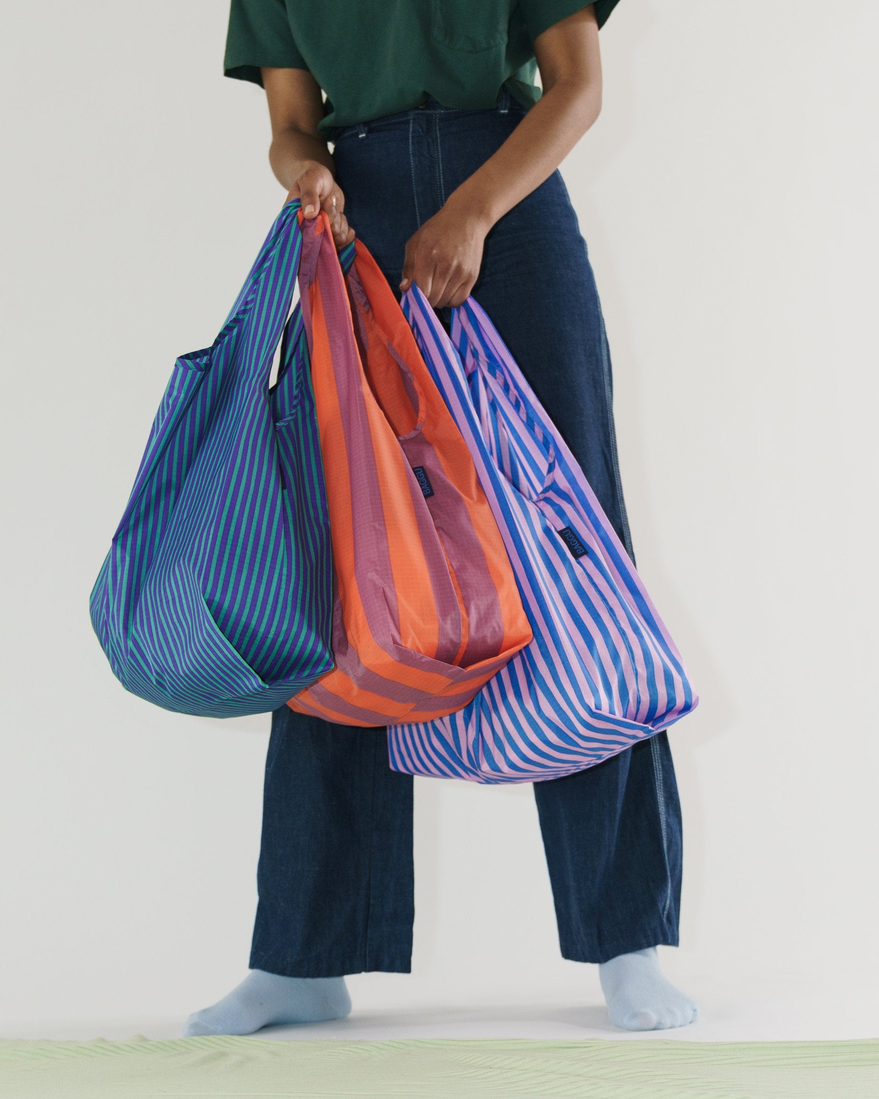 Standard baggu set of 3 - stripe confection