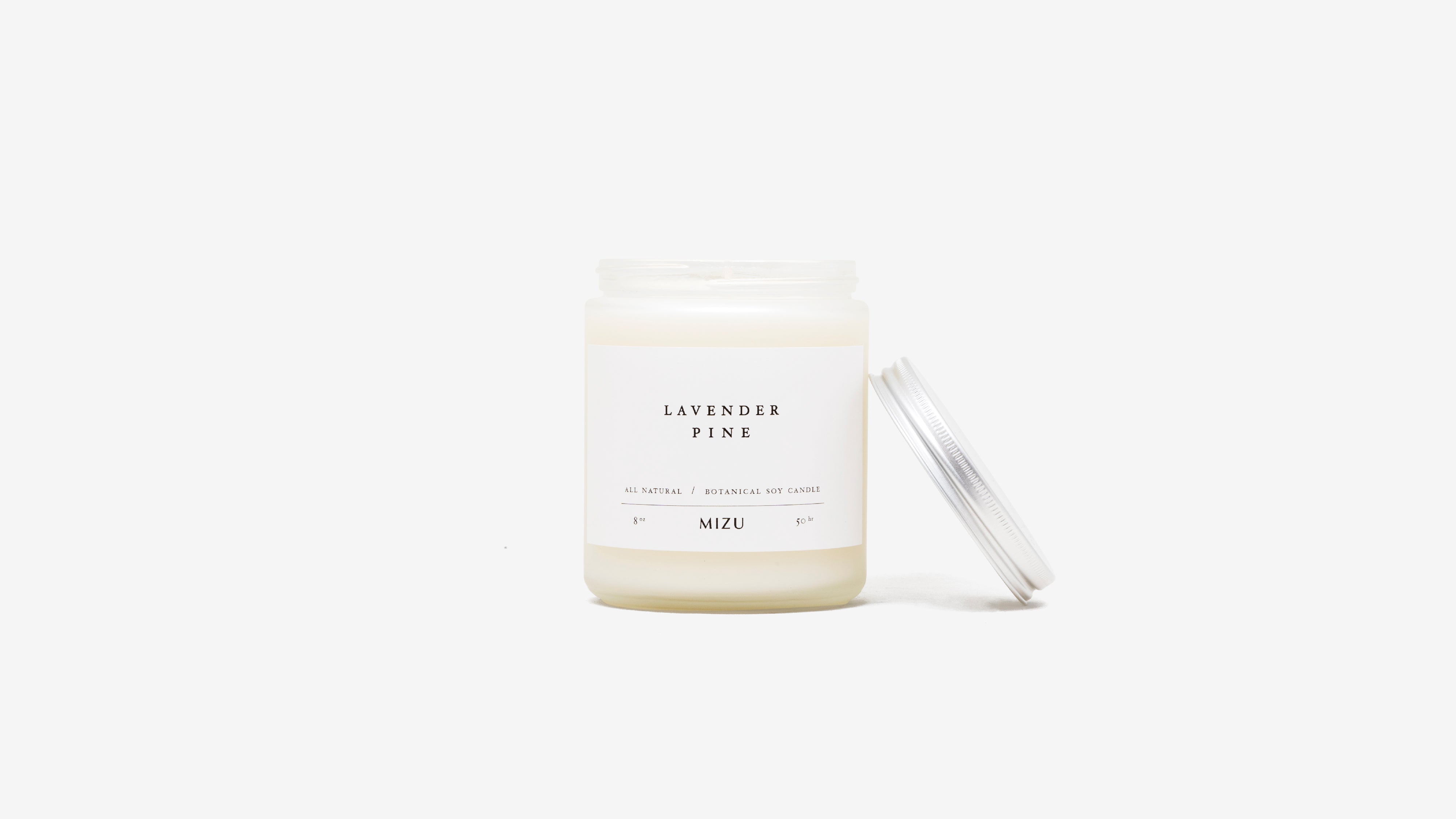 Lavender pine essential oil candle