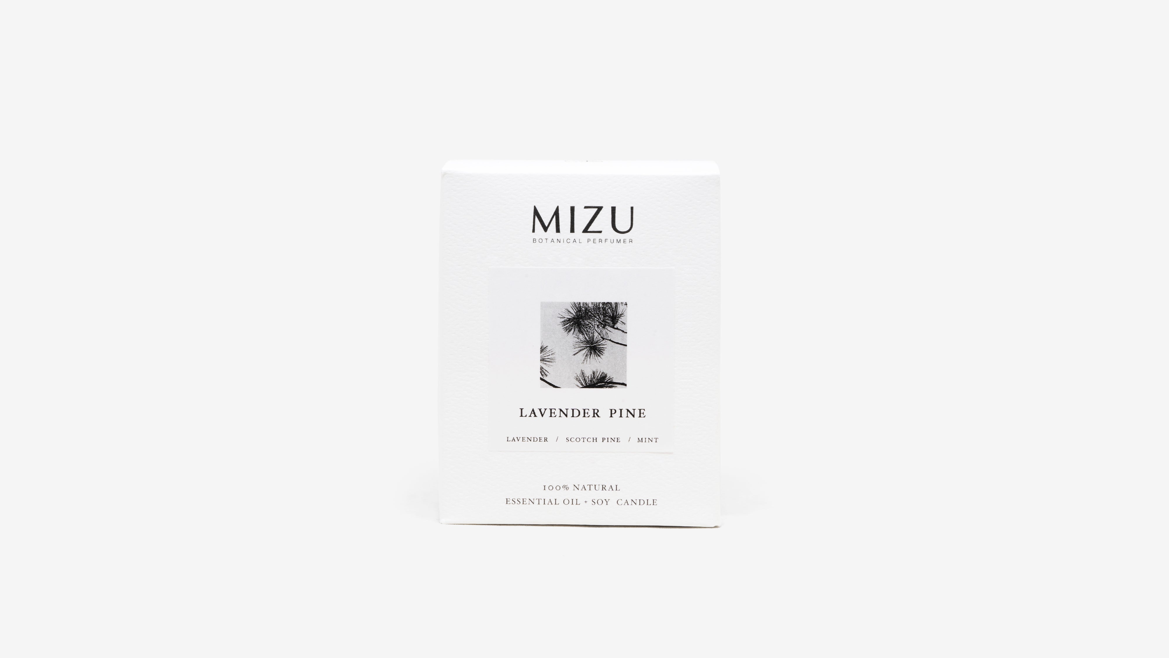 Lavender pine essential oil candle