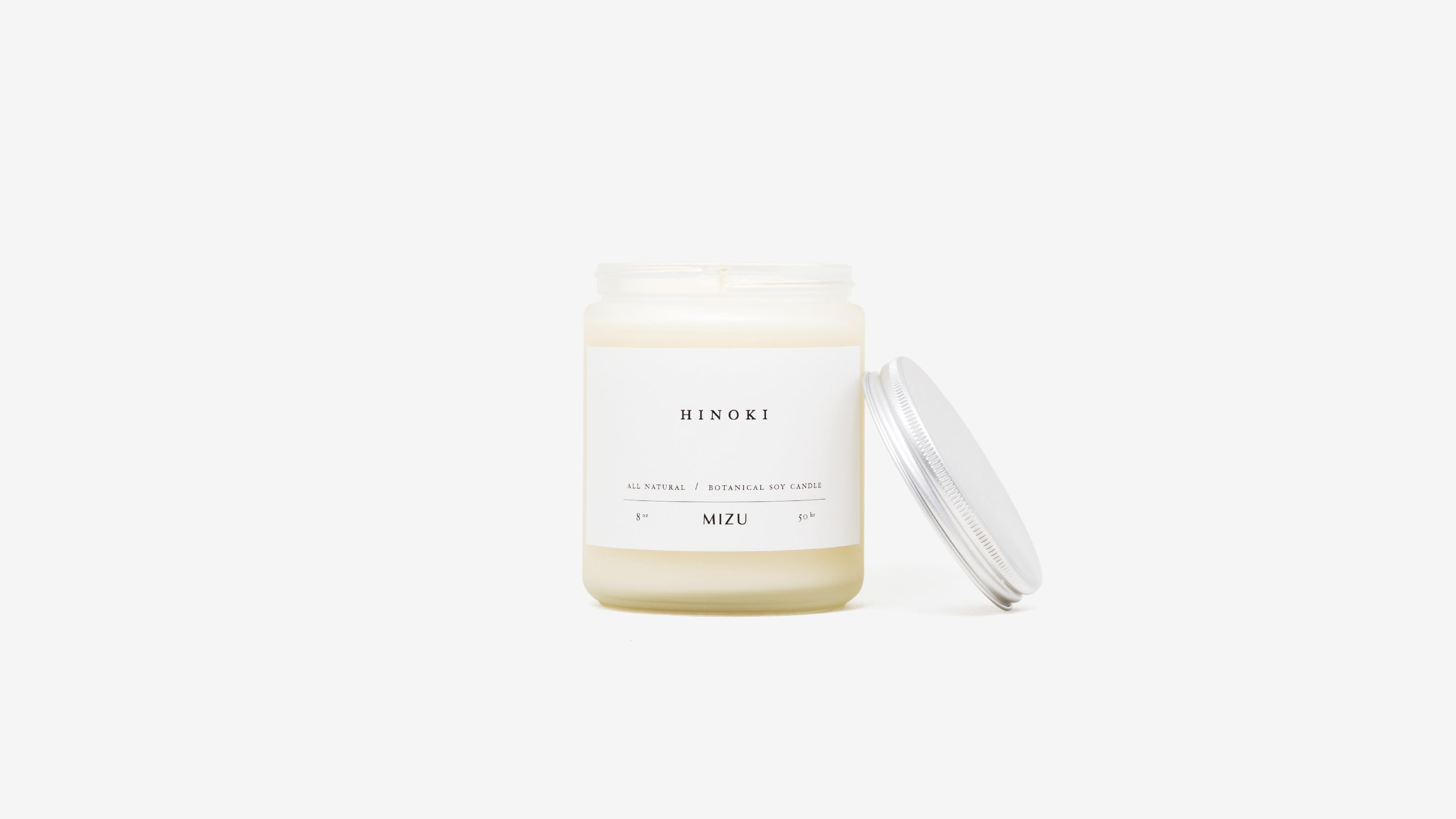 Hinoki essential oil candle
