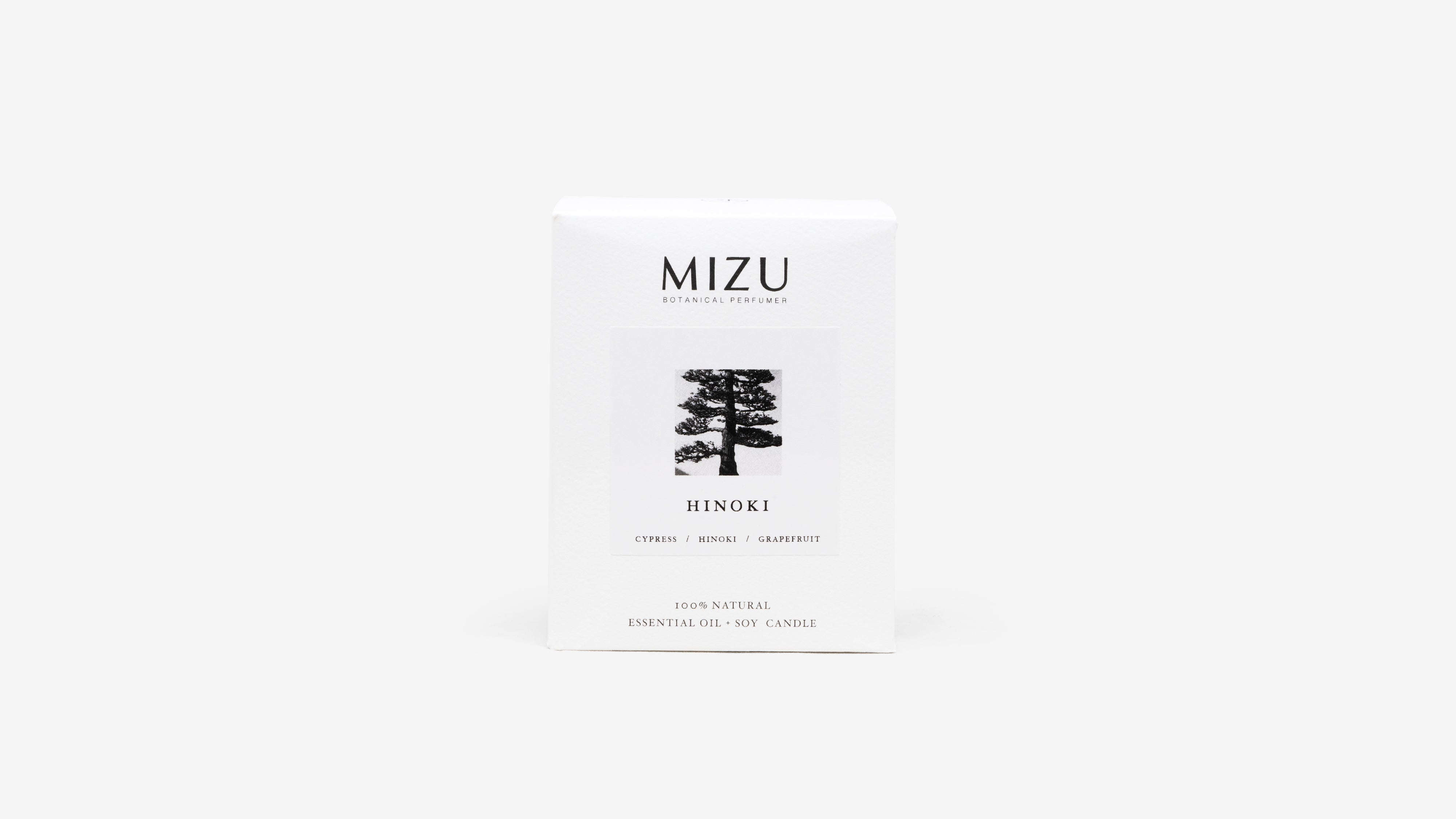 Hinoki essential oil candle