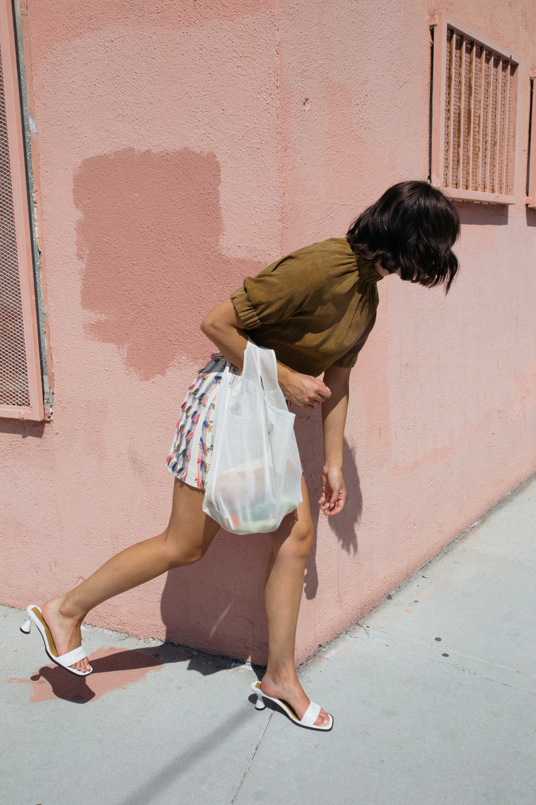 The hombre tote in bio-knit