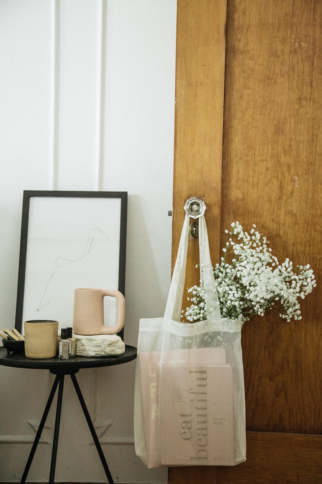 The market tote in bio-knit