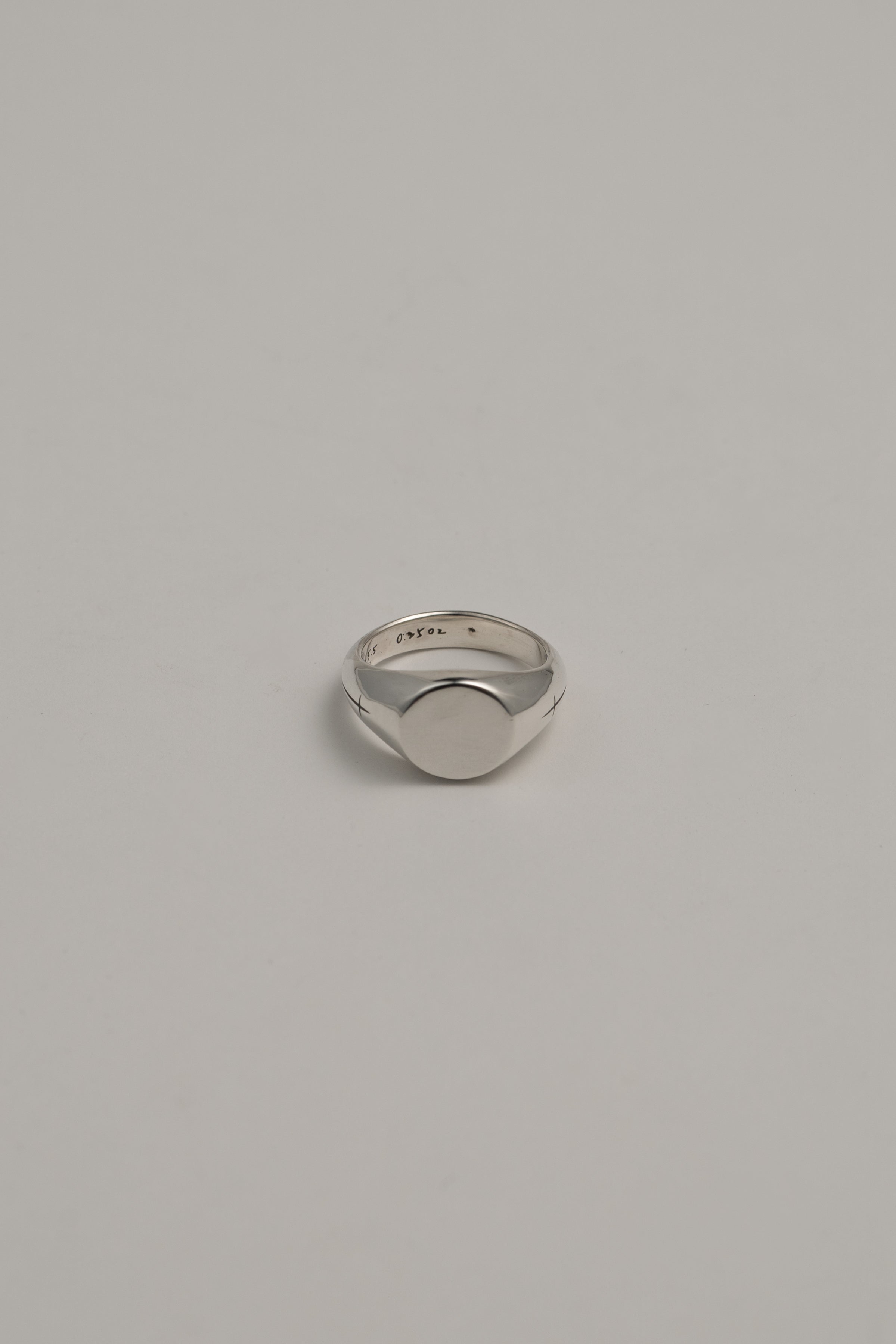 Cross Round Signet Ring, US 5.5